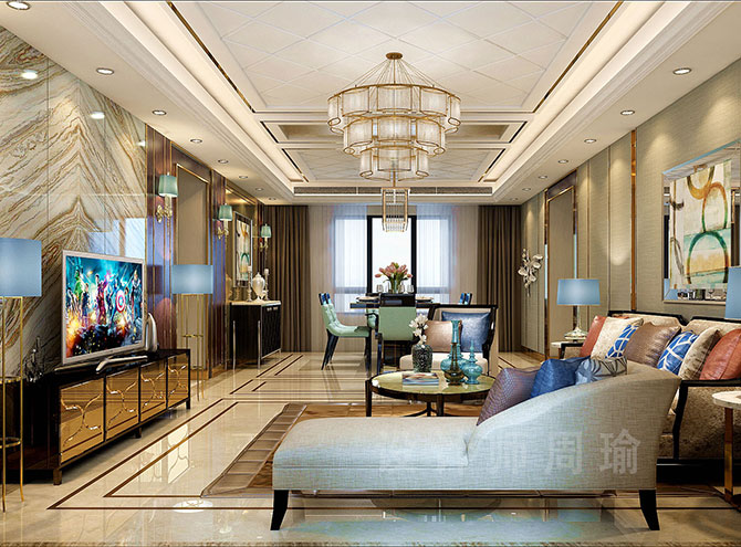 一鸡级黄片骚世纪江尚三室两厅168平装修设计效果欣赏